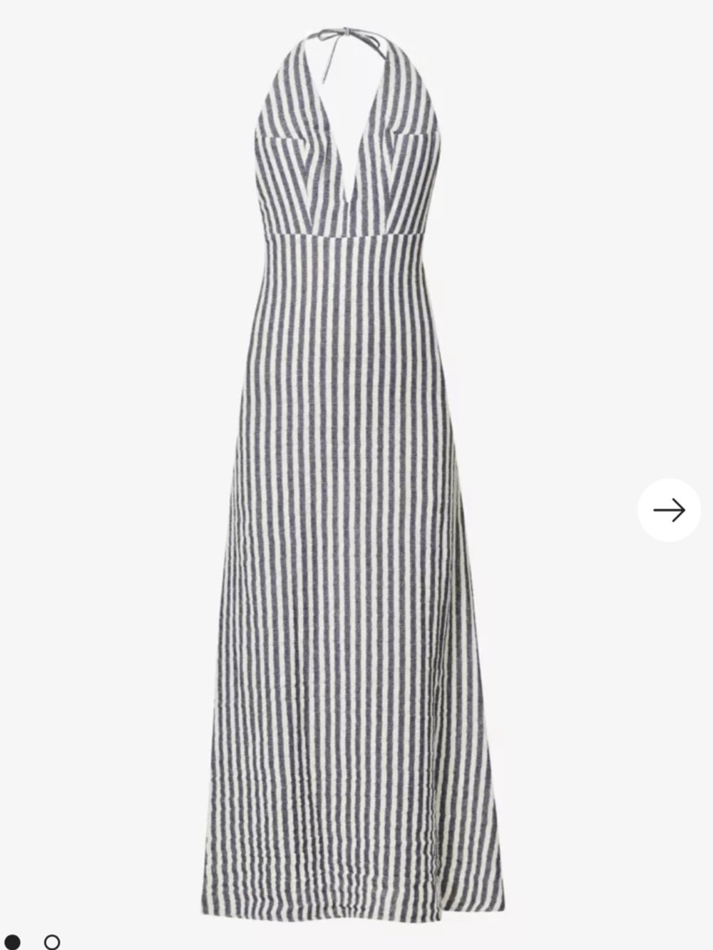 MUSIER PARIS Donoussa striped cotton-blend midi dress